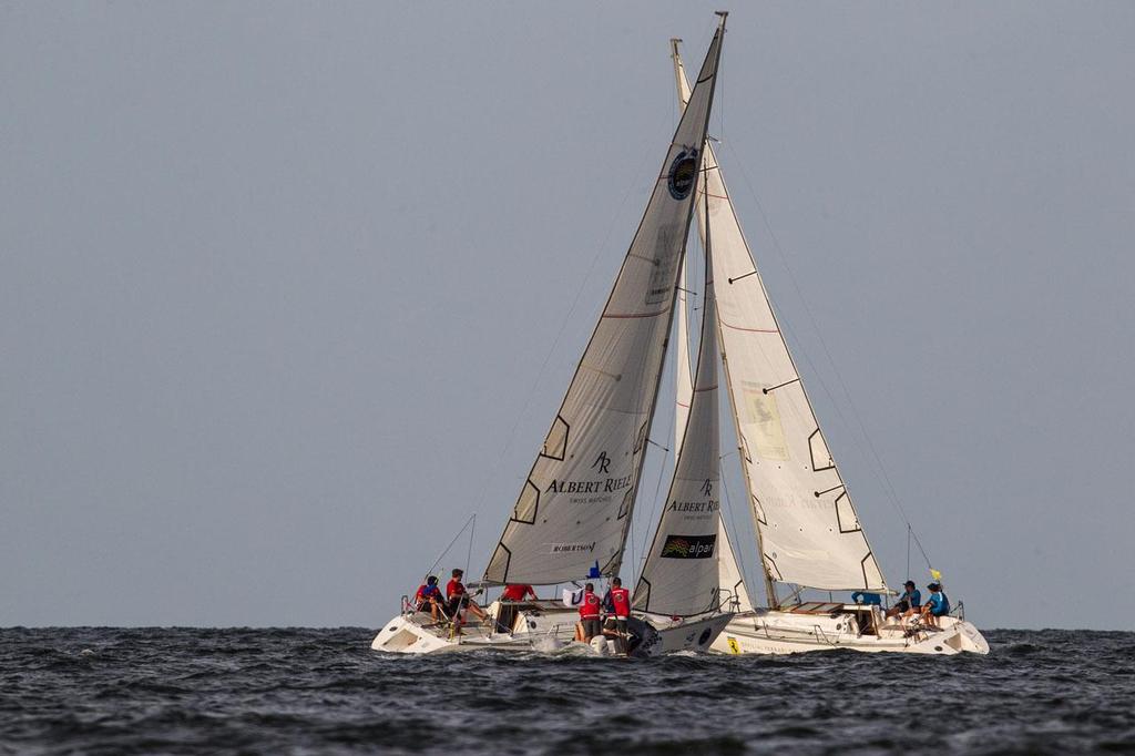 Taylor Canfield holding the advantage against Robertson in the final flight of the Qualifying ©  Robert Hajduk / WMRT